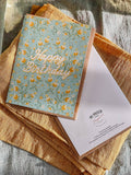re:mused studio - Twining Floral Birthday A2 Greeting Card