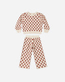 Rylee + Cru Jacquard Knit Set ~ Poinsettia
