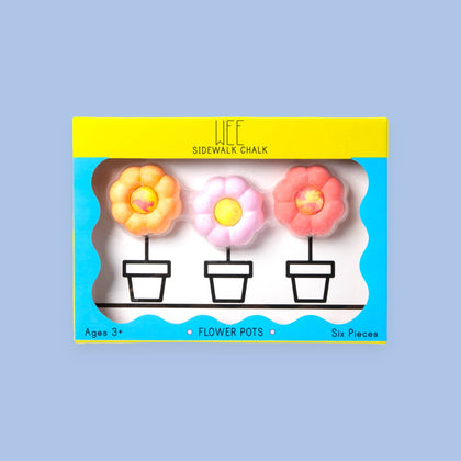 TWEE FLOWER POTS | SIDEWALK CHALK