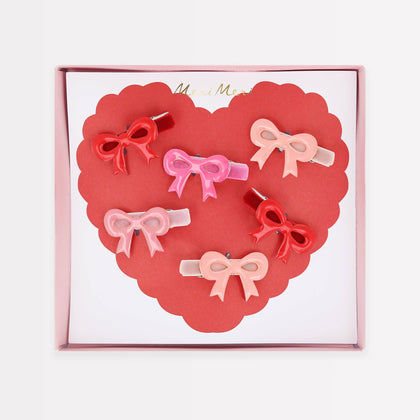 Meri Meri - Valentine's Bow Hair Clips