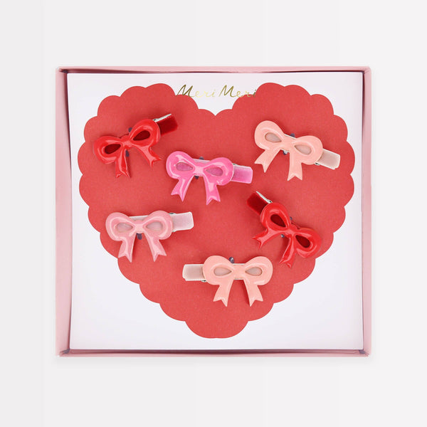 Meri Meri - Valentine's Bow Hair Clips
