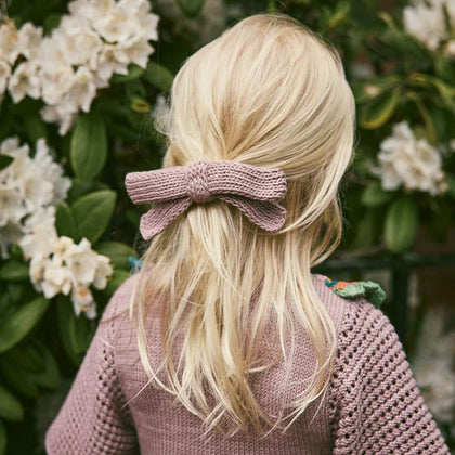 Misha & Puff Jumbo Goldie Bow ~ Plum Petal