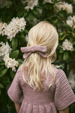 Misha & Puff Jumbo Goldie Bow ~ Plum Petal