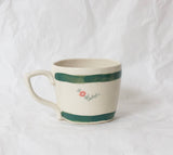 Erika Christine Ceramics - Cornflower Mug- Emerald