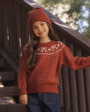 Rylee + Cru Fair Isle Sweater ~ Ruby