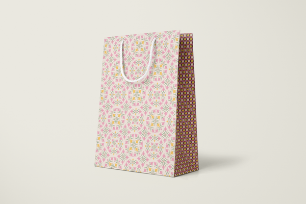 re:mused studio - Heather Lattice Gift Bag