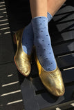 Le Bon Shoppe - Polka Dot Sneaker Socks (wholesale): BLUE/NAVY