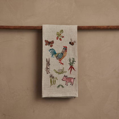 Coral & Tusk - Garden Gathering Tea Towel