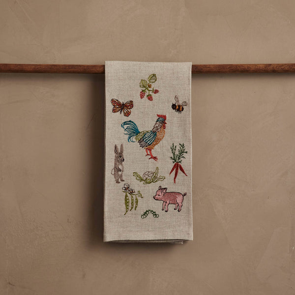 Coral & Tusk - Garden Gathering Tea Towel