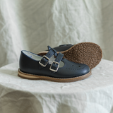 Zimmerman Shoes - Claire T-Strap - Navy: 12 (Child) / Medium (E)