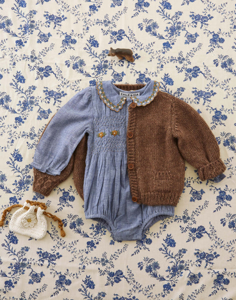 Emile at Ida Baby Romper ~ Chambray