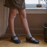 Zimmerman Shoes - Scalloped Mary Jane - Navy: 11 (Child) / Medium (E)