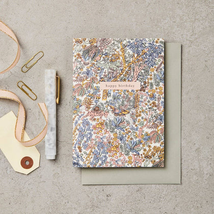 Katie Leamon - L&L Forest Ivory Birthday Card