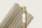 re:mused studio - Holly Florals Gift Wrap Sheet-Double Sided: Roll of 3 Sheets
