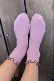 Le Bon Shoppe - The Petite Ruffled Modal Socks (wholesale): BABY BLUE / BUTTER