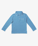 Oso & Me Parker LS Polo ~ Blue