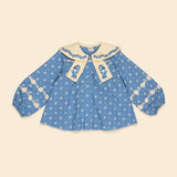 Apolina Maggie Sailor Blouse - Mountain Calico Blue