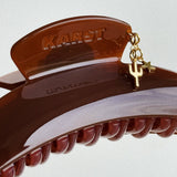 Karst Essentials - Slim Hair Claw Clip — Espresso Martini: No Charm Eyelet (Standard)