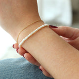 Kris Nations - Seed Pearl Bracelet: Gold-Filled