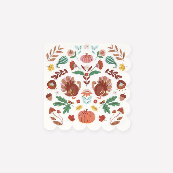 Meri Meri - Folk Fall Small Napkins