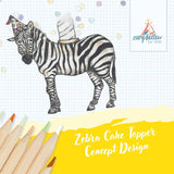 Camp Hollow - Zebra Cake Topper