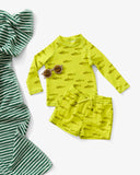 Lewis - Swim Trunks - Salmon | Chartreuse: 6Y