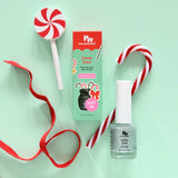 no nasties kids - Scented Scratch Off Kids Nail Polish: Limited Edition Christmas - Candy Cane - Minty Green