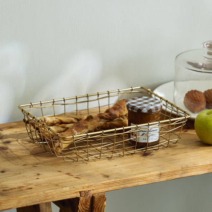 Fog Linen Work - Iron Wire Basket (S)