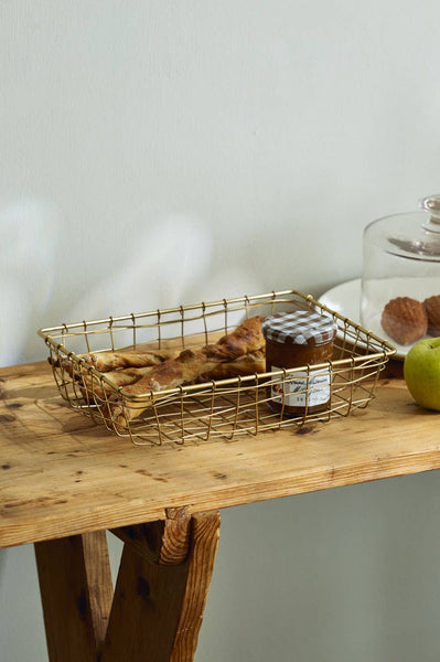 Fog Linen Work - Iron Wire Basket (S)