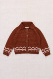 Misha & Puff Zig Zag Cardigan ~ Cedar
