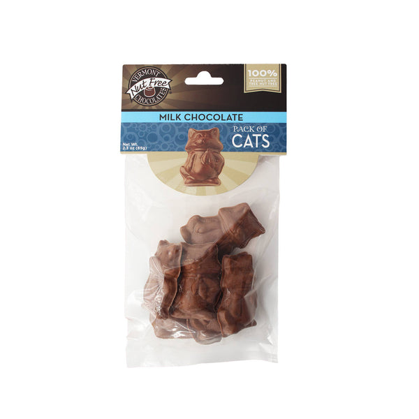 Vermont Nut Free Chocolates - Bag of Chocolate Cats: Milk