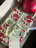 re:mused studio - Carnation Pomegranate Gift Tags 2x3.5