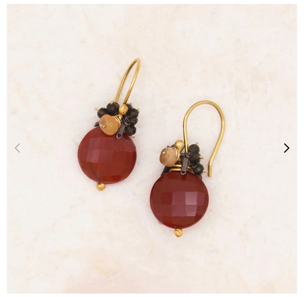 River Song Jasper Fringe Earrings