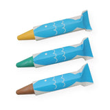 Kitpas - 【Rice Wax】Kitpas Bath Crayons 3 Colors - Turtle