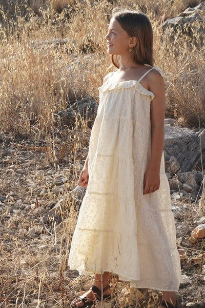 House of Paloma Sonnet Dress ~ Crème Broderie