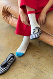 Le Bon Shoppe - Color Block Girlfriend Socks : Black Coffee