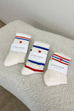 Le Bon Shoppe - Embroidered Boyfriend socks: MILK + HEART