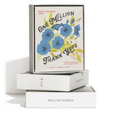 Red Cap Cards - One Million thank you greeting card: Singles