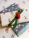 re:mused studio - Strawberry Gift Wrap Sheet – Double Sided: Roll of 3 Sheets