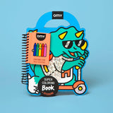OMY - SUPER COLORING & STICKER BOOK - DINO