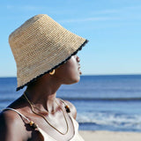 Indego Africa - Yayi Packable Bucket Hat - Black Trim: Small/Medium / Black Trim