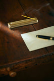 Fog Linen Work - Brass Incense Stand Rectangle