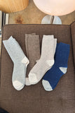Le Bon Shoppe - Wool Waffled Socks : Oatmeal / Cream