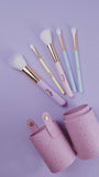 Oh Flossy - Oh Flossy 5-Piece Rainbow Makeup Brush Set