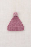 Misha & Puff Baby Garter Hat ~ Antique Rose
