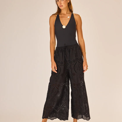 Natalie Martin Lauren Pant ~ Athena Emb Black