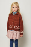 Misha & Puff Zig Zag Cardigan ~ Cedar