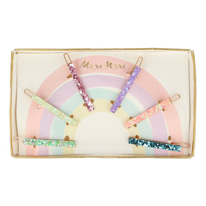 Meri Meri - Glitter Rainbow Hair Clips