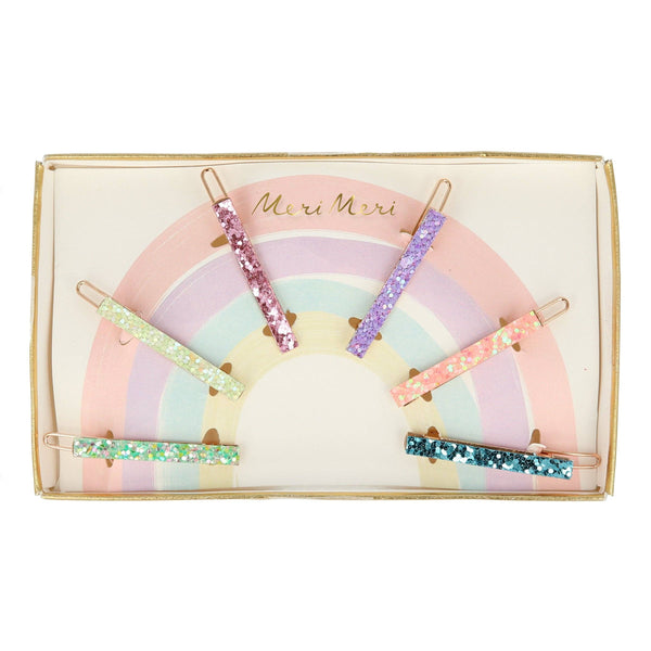 Meri Meri - Glitter Rainbow Hair Clips
