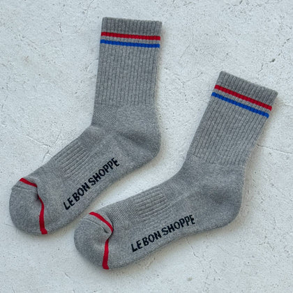 Le Bon Shoppe - Boyfriend Socks: True Grey